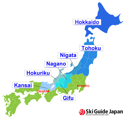 Major Ski Area Ski Guide Japan